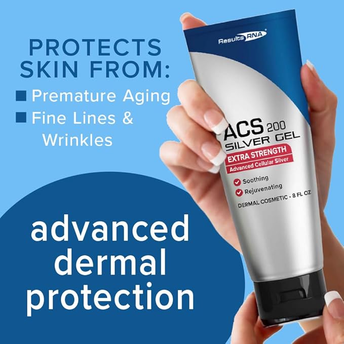 Results RNA - ACS 200 Silver-Glutathione Gel – Advanced Cellular Colloidal Silver Gel for Wound Care & Superior Dermal Healing. Clinically Proven. Recommended by Doctors Worldwide (8 oz)