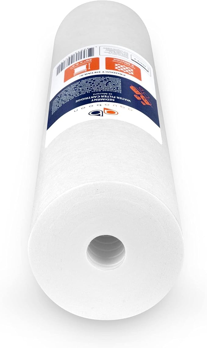 Aquaboon 5 Micron 20 x 4.5 Whole House Sediment Filter Cartridge 20 inch Water Filter Replacement Compatible with DGD-5005-20, FP25B, AP810-2, 2-Pack