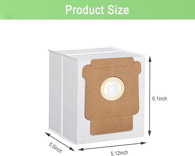 20 Pack Q0520 Vacuum Bags for iRobot Roomba Vacuum 2 Q0520 Essential Robot Vacuum Cleaner,Roomba 105 Combo/Vac,Plus 405 404 505 Combo Max 705 Vac,Max 705 Combo Robot,Disposable Auto-Empty Dust Bin Bag