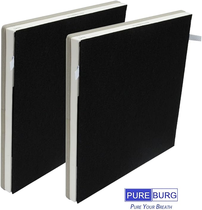 PUREBURG MT-8500 Replacement True HEPA Filter Compatible with Surround Air Multi-Tech 8500 Air Purifier, H13 3-Stage Filtration Activated Carbon,2-Pack