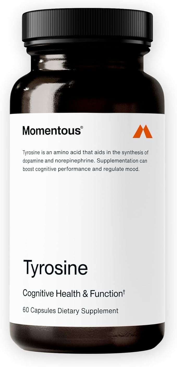Momentous Tyrosine Capsules - NSF Certified for Sport - 60 Servings