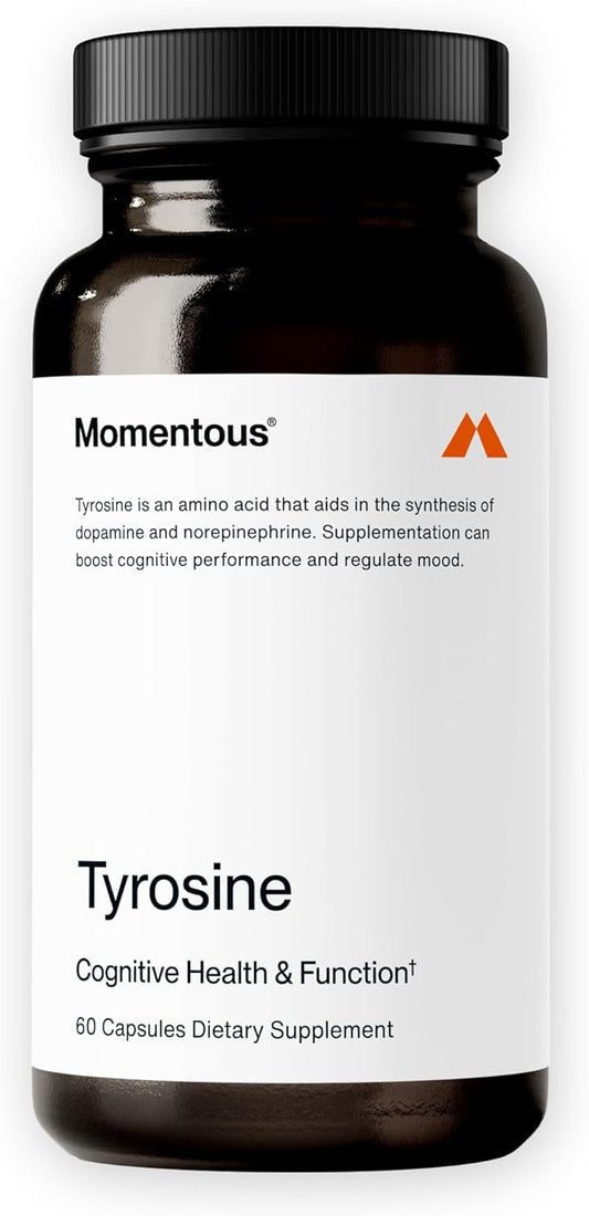 Momentous Tyrosine Capsules - NSF Certified for Sport - 60 Servings