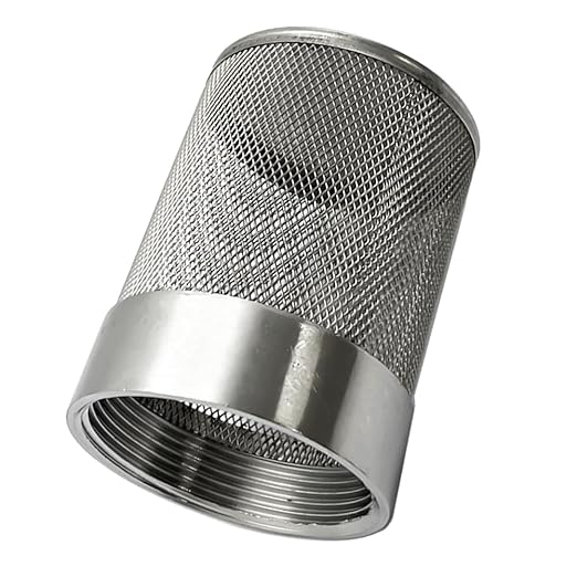 1.5inch SUS304 Stainless Steel Filter Head with Internal Thread Diameter of 46mm Connected to DN40 1.5" Water Pipe Filter Used to Remove Debris and Reduce Solid Entry