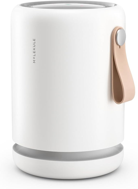 Molekule Air Purifier Mini+ - Purifies Rooms Up to 250 Sq Ft - Smart Purifier with High Pollutant Capture Rate - Air Quality Monitoring Capabilities - White