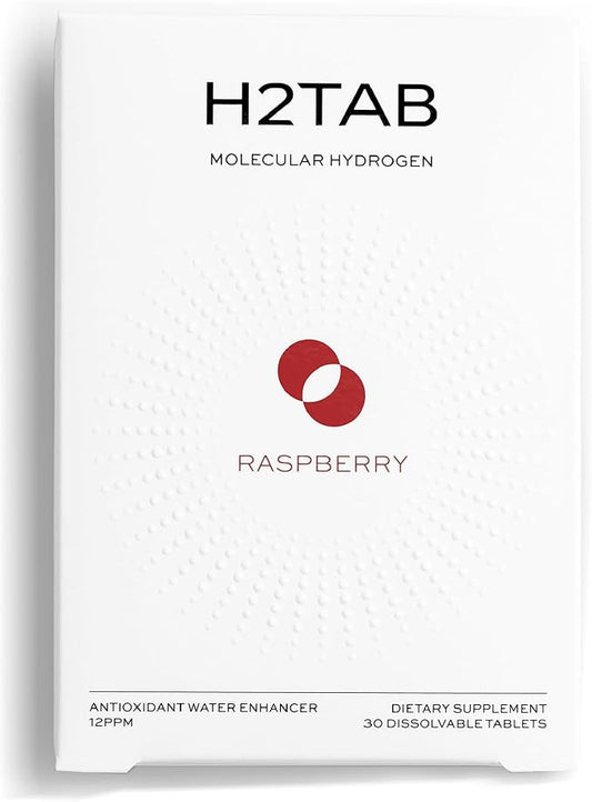 Molecular H2TAB Hydrogen Tablets with Magnesium -12 PPM Hydrogen Tablets for Drinking Water -Rich in Antioxidants, Supports Cellular Health, Recovery & Cognitive Function (30 Counts, Raspberry)