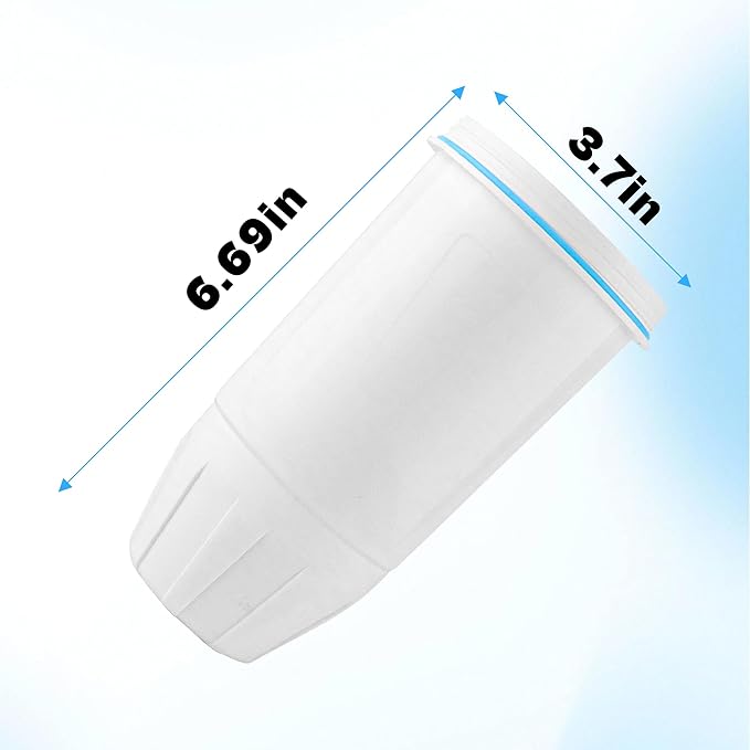 Upgraded Water Filter ZR-001 fit for water 8 10 12 Cup Pitcher Dispenser ZR-017 ZR-004 ZP-006 ZD-013 ZS-008 Multi-Stage Filter Reduce Lead Chromium Cl 12 Pack prime&swift