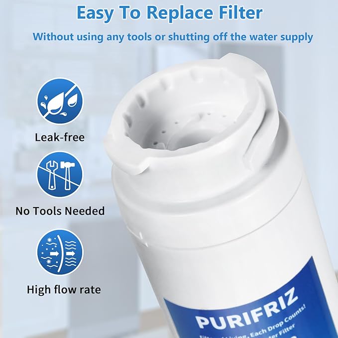 EPTWFU01 Refrigerator Water Filter Compatible with RWF5800A, EPTWFU01,EWF02, Pure Source Ultra II, Pure Source Ultra 2, 012505454226, 4562222, 6 Month / 300 Gallon，2 Pack