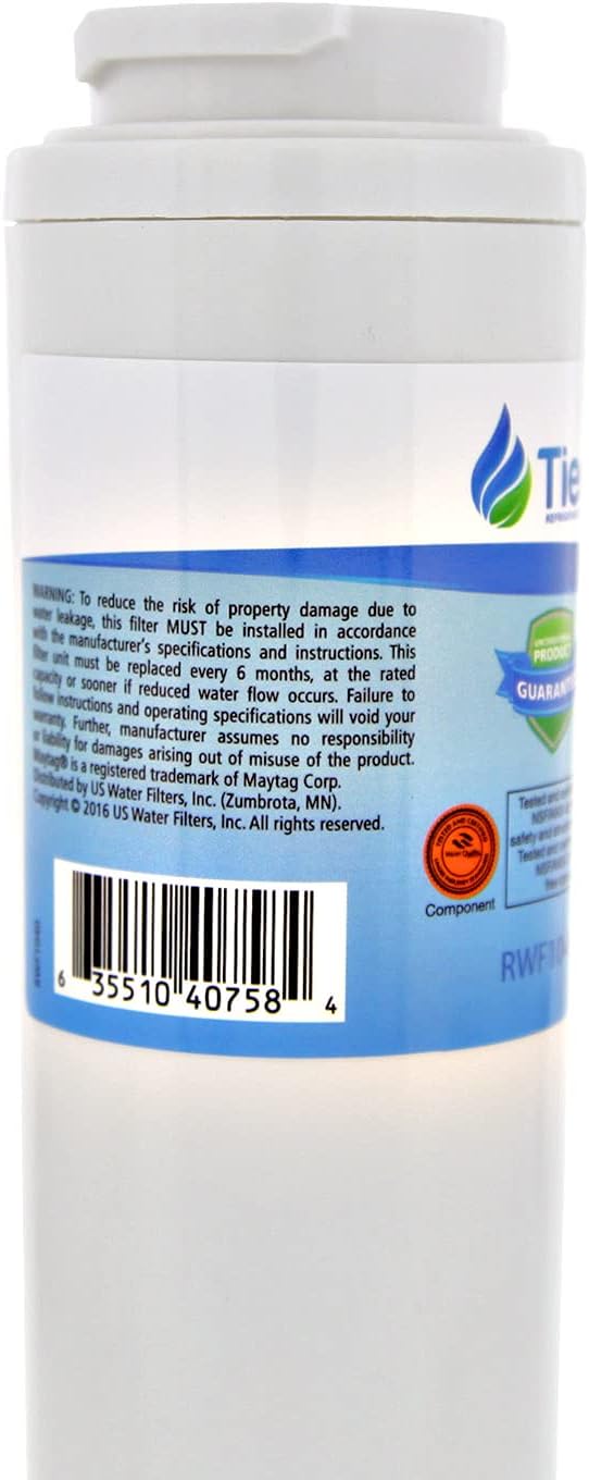 Tier1 UKF8001 Refrigerator Water Filter 3-pk | Replacement for Whirlpool Filter 4, EveryDrop EDR4RXD1, 4396395, Maytag UKF8001, FMM-2, UKF8001AXX-750, 469006, Fridge Filter