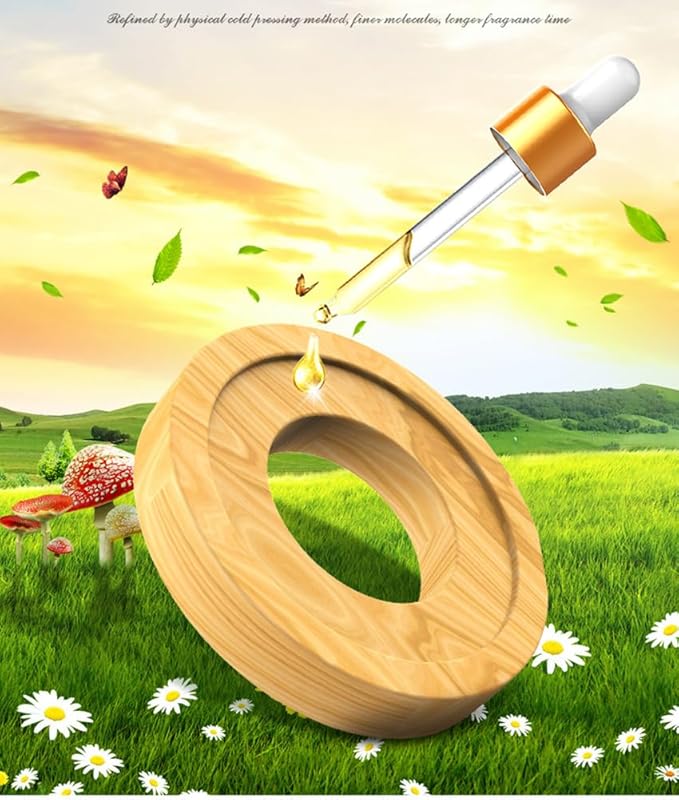 1 Pack Fragrance Tablet Ring, 3 Bottles of Solar Car Air Freshener Refills (2 Fragrance Scented Cologne/Ocean Essentil Oils Refill) Perfume Oil for Car Air Fresheners Air Purifier Aromatic Diffuser