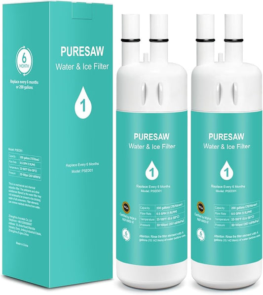 W10295370A Water Filter Replacement Compatible with Whirlpool Every-drop Filter-1 EDR1RXD1 P8RFWB2L P4RFWB Kenmore 46-9081 46-9930 W10295370 P8WB2L P5WB2L Ice Filters, Mint 2-Count