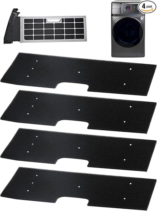 WH01X35719 Lint Filter 4-Pack - for GE Profile Washer Dryer Combo - Hand Washable and Reusable - for Models: PFQ97HSPVDS - Dryer Lint Filter Replacement - All In One Washer Dryer Combo Filter