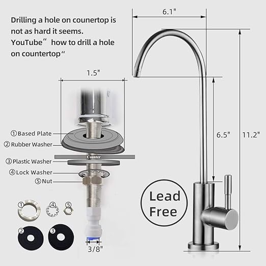 Geekpure 5-Stage Reverse Osmosis RO Drinking Water Filter System with Extra 7 Filters-75 GPD