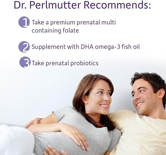 Garden of Life Dr. Formulated Probiotics Once Daily Prenatal - Acidophilus and Bifidobacteria Probiotic Support for Mom and Baby – Shelf Stable - Gluten, Dairy, and Soy-Free - 30 Vegetarian Capsules