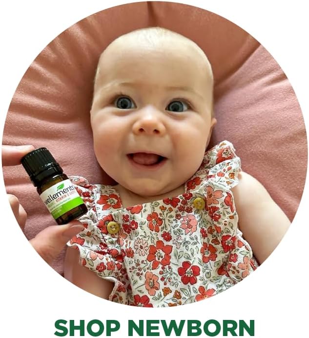 Wellements Baby Organic Vitamin D Drops for Infants & Toddlers (0.15 Fl Oz) - Certified Newborn+ Liquid Vitamin D3 Drops, Support Healthy Growth & Bone Development (1 Drop Daily & 400 IU Per Serving)