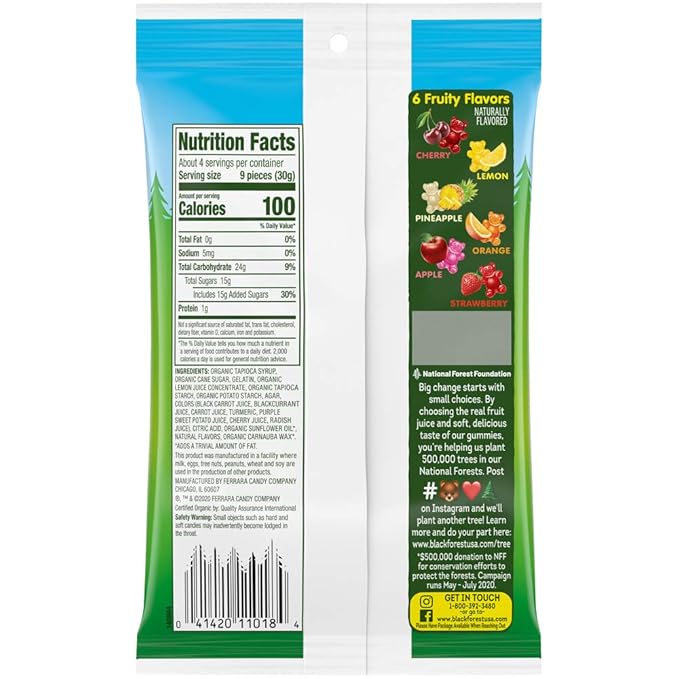 Black Forest Organic Gummy Bears, 4 Ounce (Pack of 3)