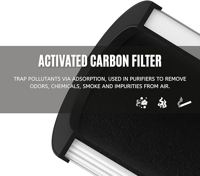 Nispira TD-1300 CL-6070A TAP01 4-in-1 True HEPA Replacement Filters Compatible with Tredy TD-1300, Tenergy Renair, Cool-Living, BEABA Nursery Air Purifier, 1 Pack