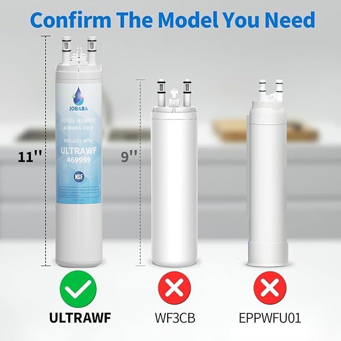 ULTRAWF Water Filter Compatible with Frigidaire ULTRAWF, Pure Source Ultra,Replacement water filter for ULTRAWF, Height 11 inches, 2 Pack
