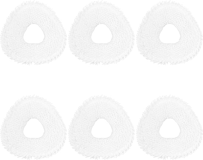 6 Pack Replacement Mop Pads Compatible with Narwal Freo Pro X Ultra Narwal Freo Z Ultra Z10 T10 J3 J4 J5 R10 Microfiber Resuable Mop Cloth Robot Vacuum Cleaner Accessories