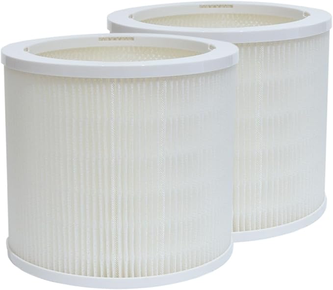 PUREBURG AS06FT-2 Replacement Filters Compatible with DH Lifelabs Aaira Mini Humidifier Hydrating Dry Air Purifier, 2-Pack