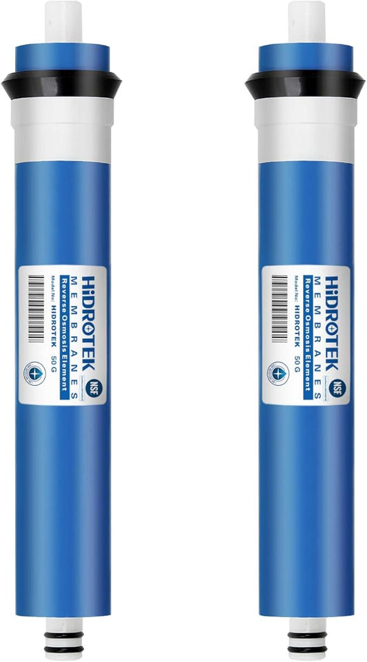 Geekpure Reverse Osmosis RO Membrane 50 GPD -NSF Certificated-Water Filter Replacement -Pack 2