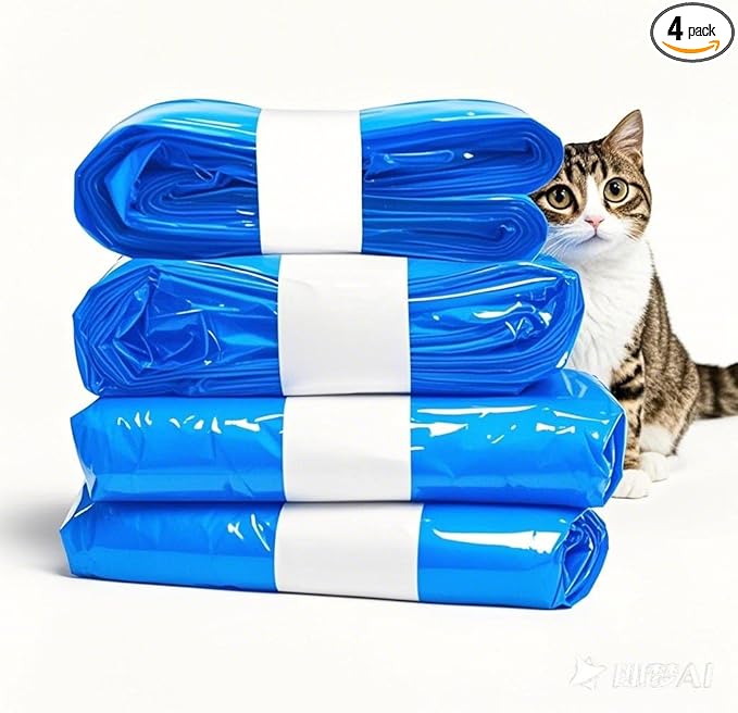28 feet Cat Litter Refill Bags with 7-layer material effectively prevents odors Compatible with Litter Genie Refill Cartridge (4)