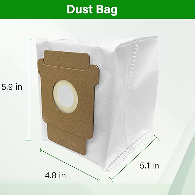 Replacement Parts for iRobot Roomba Plus 505 Combo/Plus 405 Combo Robot Vacuum Cleaner Accessories Kit Include 1 Main Brush 4 Side Brush 2 Filter 2 Mop Pad 2 Dust Bag