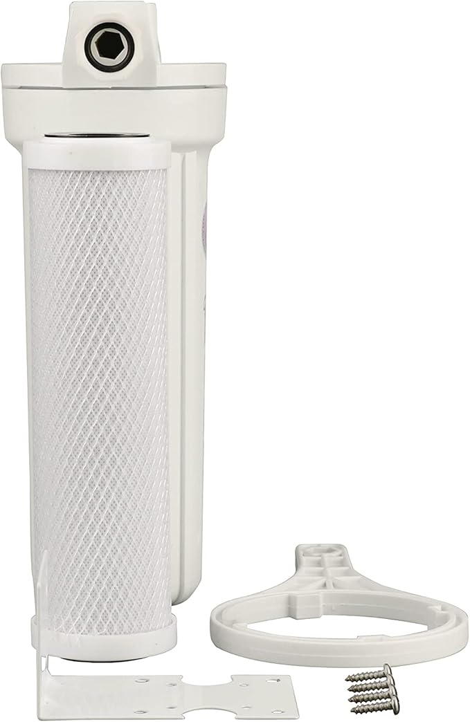 FLOW/PURWATT Watts 520021 RV/Boat Single Exterior Water Filter with Garden Hose Fittings