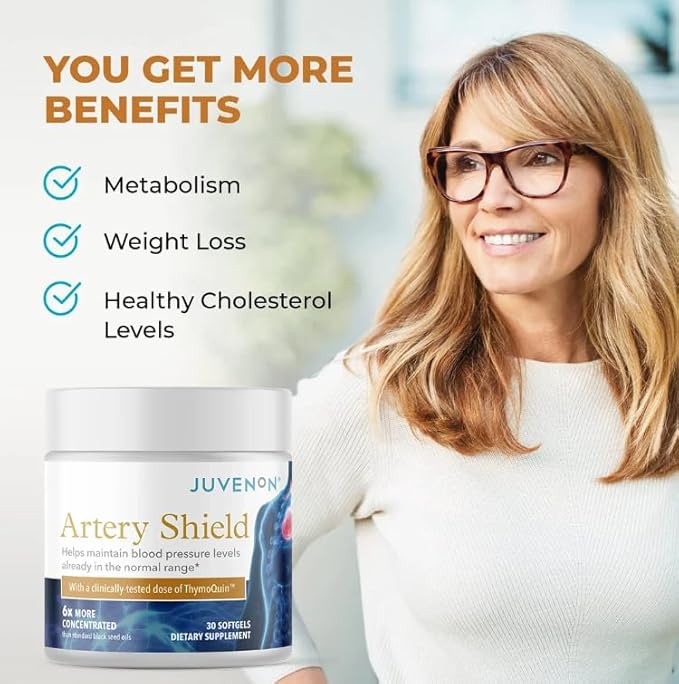 Juvenon Artery Shield - Supplement with Black Seed Oil