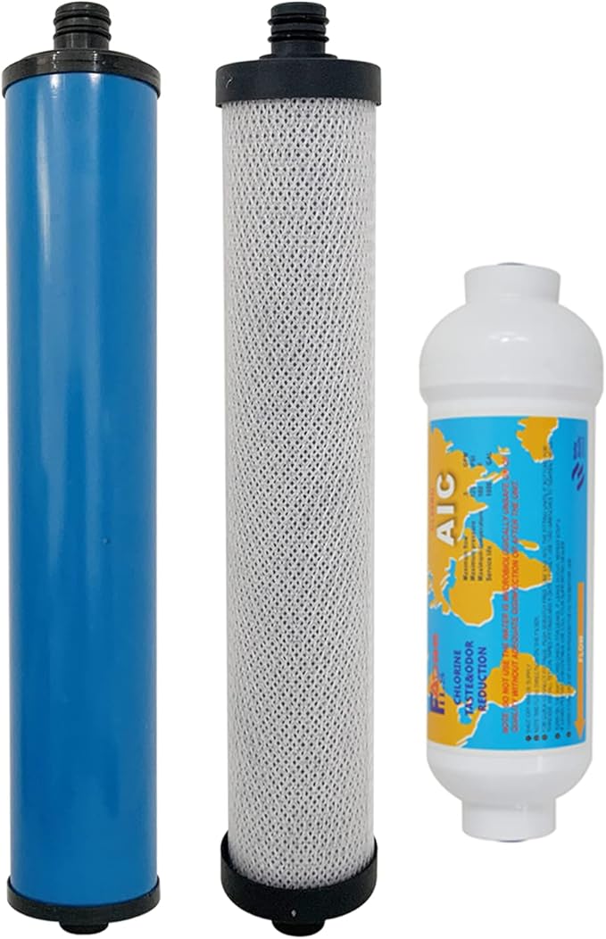 R.O. Split Pre/Post/Inline Filter Set for Microline Reverse Osmosis System,without membrane