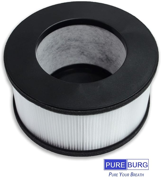 PUREBURG Replacement Filter Compatible with Bulex AF-3222 Air Purifier, 2-Pack H13 HEPA Activated Carbon 2-in-1 4-Stage Filtration Air Clean Dust VOCs