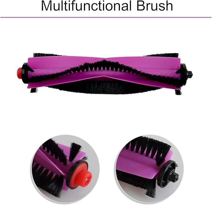 25-Piece Replacement Parts Kit for Eureka J15 Pro Ultra Robot Vacuum and Mop - 2 Main Roller Brushes, 8 Side Brushes, 4 HEPA Filters, 6 Dust Bags, 4 Mop Pads, 1 Ceaning Tool, 3-Month Supply