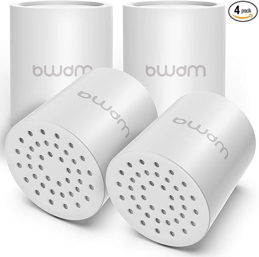 15 Stage Shower Filter Cartridge,High output Universal replacement filter cartridge, Remove Chlorine Heavy Metals and Other Sediments, VitaminC Water Softener Reduces Dry Itchy Skin Dandruff BWDM(4X)