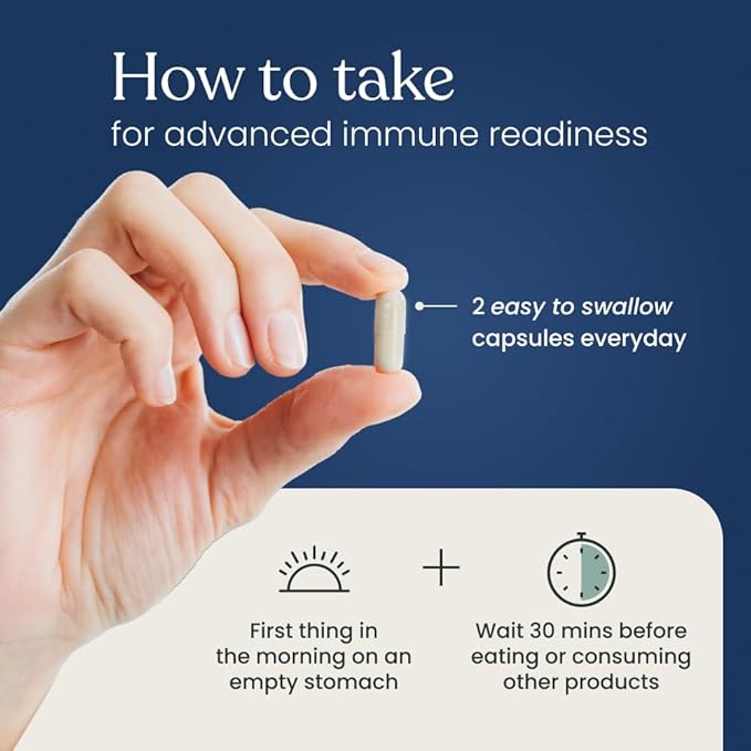 Better Way Health™ - Advanced Immune Readiness - Highly Purified 1,3/1,6 Beta Glucan 100 - Clinically Tested Immune Defense - 100mg/60 Capsules