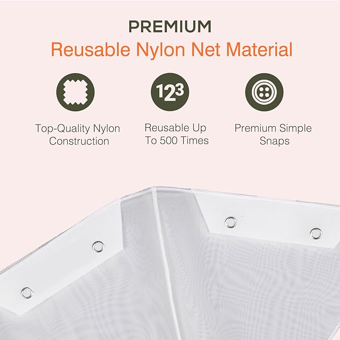 1PCS 10” Reusable Cone Filter Bag for Frying Oil - with Fryer Oil Filter Bag, Cooking Oil Filter Holder, Maple Syrup Cone Filter Stand - Durable Construction - Easy to Clean