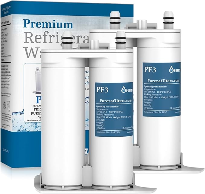 Pureza WF2CB Water Filter - Compatible with Pure Source 2 Water Filter, WF2CB, NGFC2000, FC100, Kenmore 469911, 469916, 2 Pack