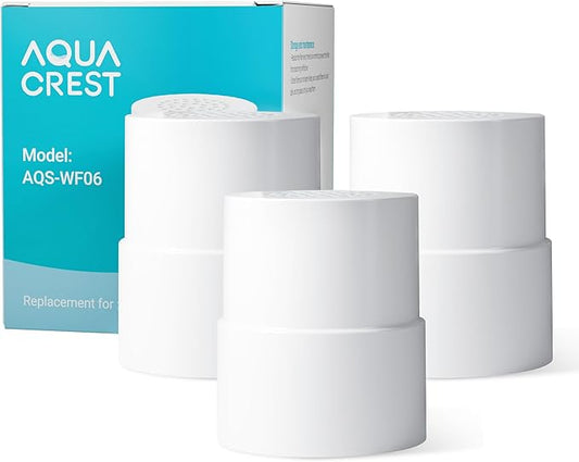 AQUA CREST Shower Filter Replacement for JOLIE® FILTERED SHOWERHEAD, High Pressure Shower Filter Replacement Cartridge For Healthier Hair and Skin, 3 Pack