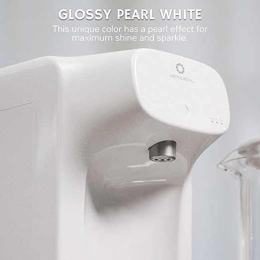 Airthereal Reverse Osmosis Countertop Water Filter with Premium Glass Pitcher - 5 Stage Purification for Safe Drinking, No Installation RO Filtration, Purified Water Dispenser, Pristine Lite3