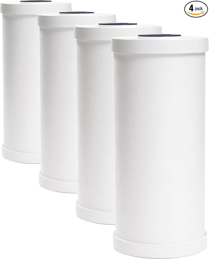 GE FXHTC Whole House Water Filter | Replacement for Water Filtration System | NSF Certified: Reduces Chlorine, Sediment, Rust & Other Impurities | Replace Every 3 Months for Best Results | 1 Filter