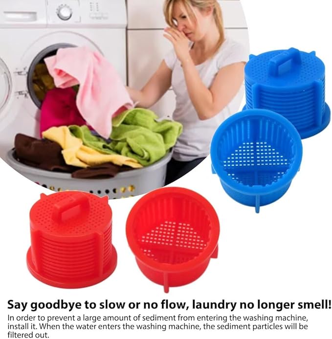 4-Pack AG*M73269501 Washer Water Inlet Valve Filter Screen Compatible for LG Washing Machine WM8000HWA/00, WM9000HWA/00, WM2250CW-ABWEEUS, WM4370HKA/00, WM8100HWA/00 Models