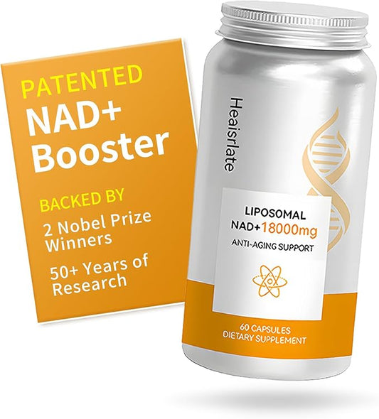 NAD+ Supplement 600mg with Quercetin & Resveratrol - Liposomal NAD Booster for Cellular Energy, Anti-Aging Support - D-Ribose Enhanced Formula - Vegan, Non-GMO, 3rd Party Tested (60 Capsules)