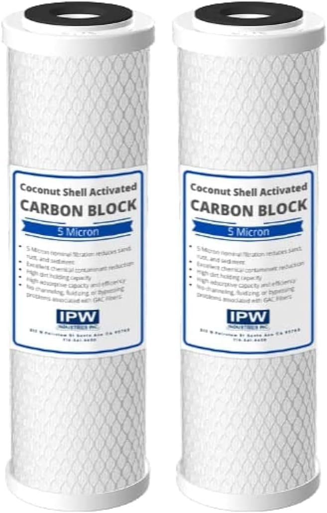 IPW Industries Inc. | 2-Pack Flow-Pur 8 (WCBCS-975-RV) Water Filter Replacement and Water Purifier Activated Carbon Filter for RV Water Filter System