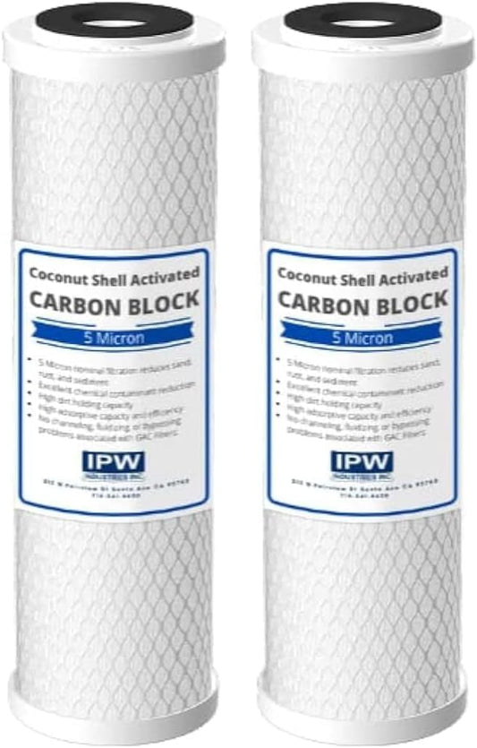 IPW Industries Inc. | 2-Pack Flow-Pur 8 (WCBCS-975-RV) Water Filter Replacement and Water Purifier Activated Carbon Filter for RV Water Filter System
