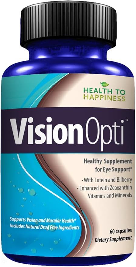 Vision Opti - Eye Health Supplement with Lutein, Zeaxanthin, Selenium, Zinc, and Vitamins A & C | 60 Capsules