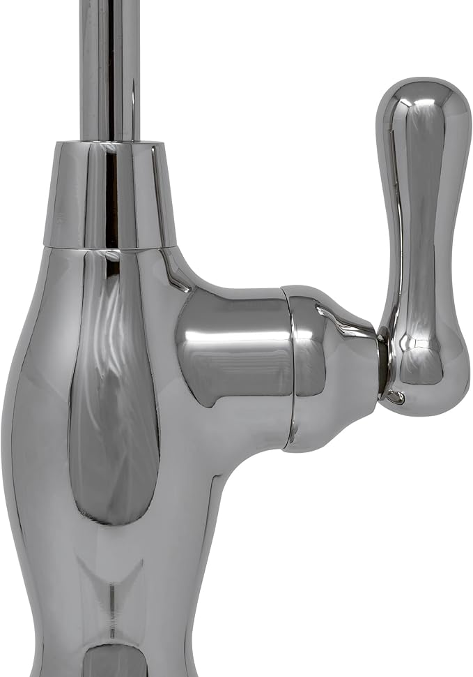 Non-airgap RO Faucet Reverse Osmosis Drinking Water Filtration System Water Dispenser Spout (Polished Nickel). Vase Style with Faucet Wrench RO-FW148. NSF Certified.