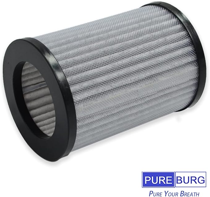 PUREBURG PEPERSFIL Replacement Filters Compatible with Pure Enrichment PureZone Mini Portable Air Purifier (PEPERSAP),6-Pack HEPA 3-Stage Filtration Activated Carbon