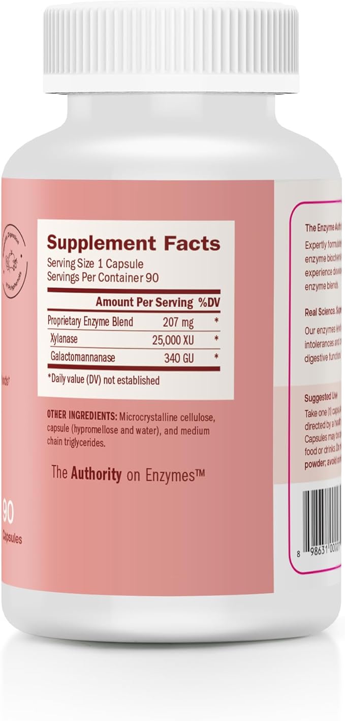 No-Fenol - Digestive Enzyme Supplement for Polyphenolic Digestion and Fruits & Vegetable Fibers - Digestive Enzymes for Women and Men (90 Capsules)