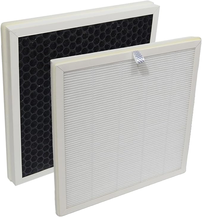 PUREBURG Replacement True HEPA Filter Compatible with LAMPICK Cleaner-A6 Air Purifier,2-Pack H13 4-Stage Filtration Activated Carbon