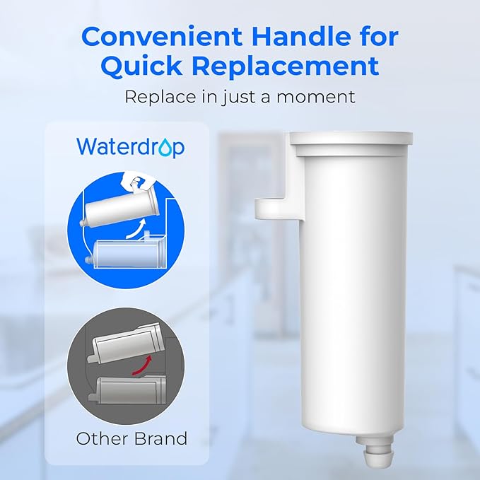 Waterdrop Replacement for GE® Profile Opal Nugget Ice Maker Water Filter, P4INKFILTR, with Ring Pull, NSF 42&372 Certified, BPA-Free, 4 Counts