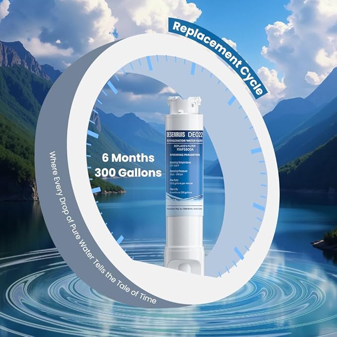 Water Filter Replacement Compatible with Frigidaire EPTWFU01, EWF02, Pure Source Ultra II, Pack of 3, By DESENRUIS