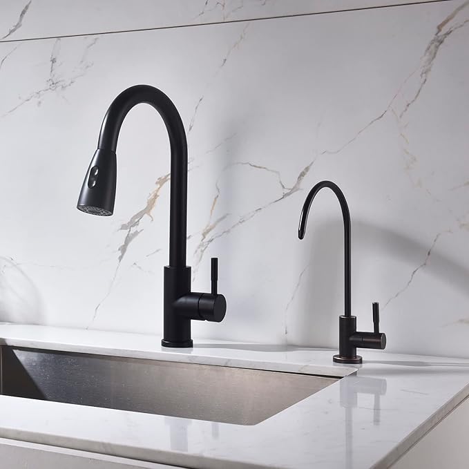 Apaix Drinking Faucet Oil Rubbed Bronze, Kitchen Purifier for Non-Air Gap Reverse Osmosis Water Filter System